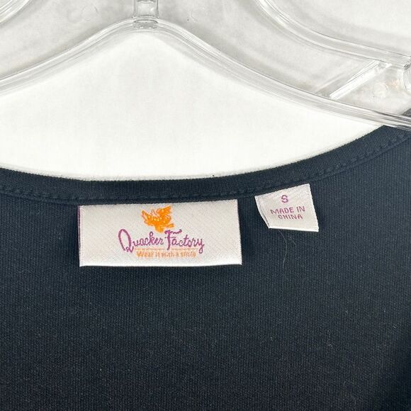 Quacker Factory Small Dress Black Sequin Parrot Maxi Shift Sleeveless 1639 - Picture 8 of 9